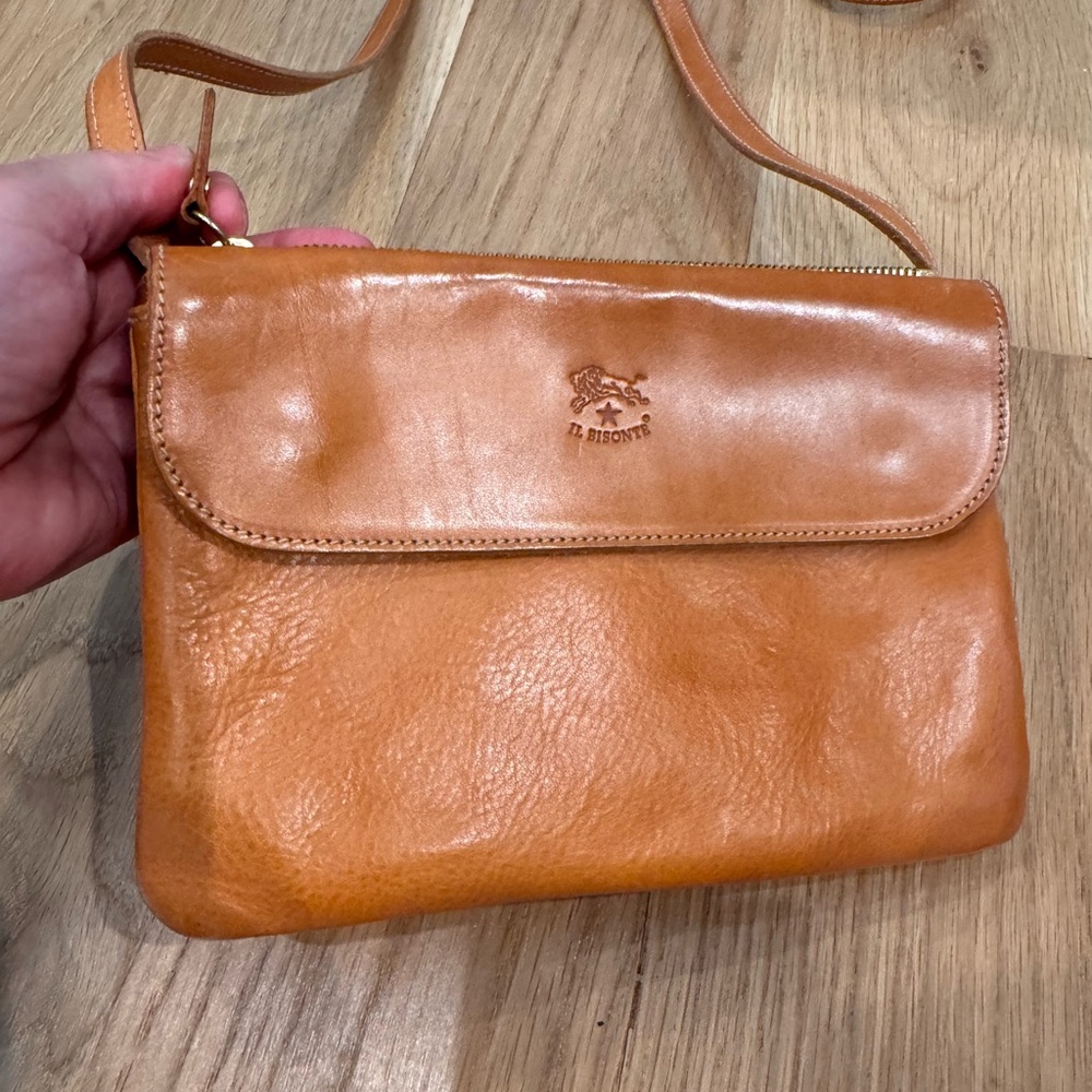Il Bisonte Leather Women's‎ Crossbody Bag in EC Natural leather